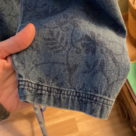 Denim & Co. patterned jean jacket 1X - Picture 5 of 10